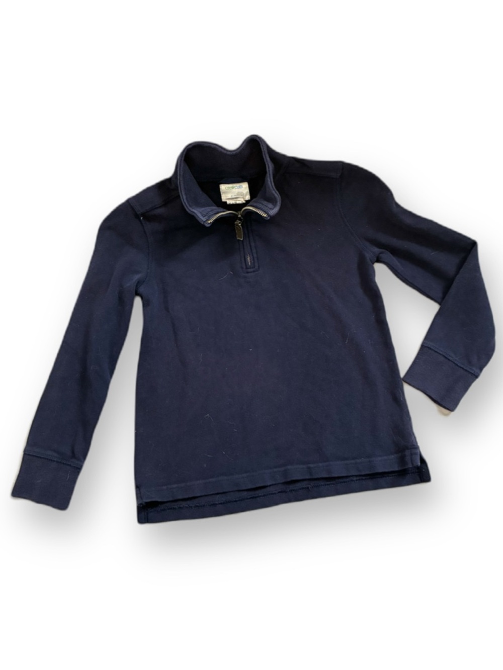 J.Crew Crewcuts Navy Blue Quarter-Zip Pullover Top sz.6/7
